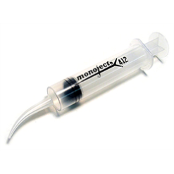Kendall Monoject 412 Syringe Curved Tip 12cc 50-Bx